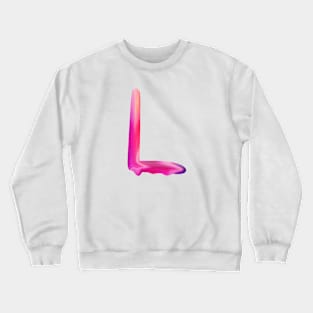 Letter L In Vibrant Watercolor Crewneck Sweatshirt